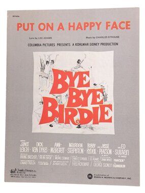 Vintage Put On Happy Face Sheet Music Bye Bye Birdie 1960 Adams Strouse Musical